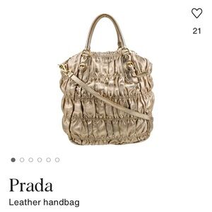 Prada Gold Tote Bag